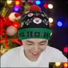 Boinas Sombreros Gorras Sombreros, bufandas Guantes Accesorios de moda Sombrero de Navidad LED Trui Gorro usado Light Up Brass Presente para niños Navidad 2021 Y