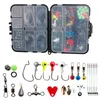 Fishing Hooks Ly Set Of 198 Accessories Kit With Tackle Box Including Jig Casting Sinker Leaders And More Full