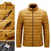 Man Casual Down Parkas Coats Fashion Trend Couples Stand Neck Thin Windproof Puffer Jacket Designer Winter Luxury Bread Warm Puff Jackets