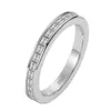 Trendy Single Row Square 925 Sterling Silver Eternity Band Ring For Girl Valentine039s Day Gift Jewelry Whole XR4708788653