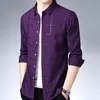 Män Casual T Shirts Plaid Plus Storlek Långärmad Slim Fit Spring Dress Shirt Mens Fashions Jersey Tops