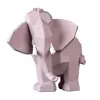 Objetos decorativos figurinhas criativo elefante geométrico estátua mobiliário de desktop sala de estar varanda exposição moderna contraste cor arte de