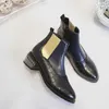 Boots Big Size 9 10 11-17 Женская обувь Лодыжка для дам Соответствующая Цветная боковая молния вставить каблук