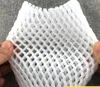 Packing Bags 1000pcs White EPE Foam mesh sleeve net thick fruit foam-sleeve nets for apple packings material pear pack package 12cm*7cm SN2886