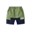 Summer boys casual patchwork Cargo shorts 3 colors cotton all-match thin 210708