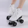 Patins à roulettes chaussure de patinage cadeau filles roues noires chaussure à roulettes figure skateswhite livraison gratuite pour les femmes
