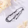 Moonlight Forest Tree Branch Opal Bracelet Simple Women's Semi Gem Black Trendy Cocktail Party Jewelry Link Chain