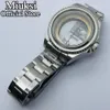 40mm / 43mm Caso transparente Sapphire Glass Fit ETA2836 NH35 NH36 Miyota 8205 8215 821A Mingzhu DG 2813 3804 Movimento