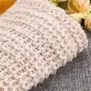 wholesale drawstring cotton mesh sisal soap exfoliating saver packaging net bags