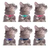 Cat Collars & Leads Cute Print Personalized Collar Quick Release Custom Kitten With Bell Engraved Pet Cats Necklace Accessories For