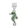 Pasuje Pandora Bransoletki 20 SZTUK Sea Horse Hippocampus Kryształ Wisiorek Charms Koraliki Silver Charms Koralik Dla Kobiet DIY Europejskiej Naszyjnik Biżuteria