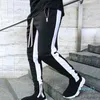 Mens Joggers Casual Pants Autumn Winter Zipper Casual Sports Running Tight Trousers Sportswear Pants