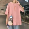 남성용 코튼 패션 티셔츠 재미있는 망 여름 Tshirts 애니메이션 대형 티셔츠 5XL 캐주얼 T 셔츠 남성 Streetwear H1218