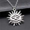 Pendant Necklaces 1 Piece 36x33mm Sun Charms Necklace For Women Drop Supplier Pendants Female Gift