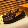 L5 Leathers Scarpe da uomo Appartamenti casual Scarpe da uomo Mocassini traspiranti di lusso Mocassini antiscivolo in vera pelle Confortevole goffratura a scacchi 2021