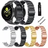 Universele 22 mm 20 mm horlogebandriem voor Samsung Galaxy 3 horloges 42 46 mm GEAR S3 Active2 Classic quick release roestvrij stalen banden met Links Remover Fit Huawei