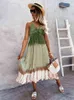 Modne 2022 Wiosna Lato Nowy Tie Dye Podnieś Długie Suknie Dla Kobiet Slim Fit Ombre Chic Dress G0214
