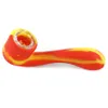 4.6''l Silicone Hand Pipe Smoking Kit Pipes Draagbare Mix Kleur Olierouts