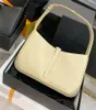 أعلى 1 مصمم ليدي حقيبة يد 5 A7 أكياس كتف واحدة 3 رسائل رأس المال Hasp خمر Baguettes Gold Hardware الأسود العجل الأصلي LE258J