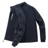 5XL Mens Winter Fleece Jacket Tjock varm Softshell Tactical Outwear Spring Casual Army Parka Coat Män Bomber Militär Jacka Män 210923