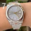 Relógios de pulso de aço inoxidável de luxo relógio de topo marca mecânica safira automática 41mm