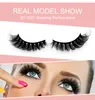 Eyelash Vendor Falso Eyelash Faux Cils Pestañas 8D Naturalmente Curl Grosso Mink Hair 10 Pares de Cílios Conjunto Meios Cor-de-rosa Caixa de Cor Embalagem Lash