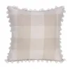 Grid Pillow Case Pompom Tassel Poszewka Gospodarstwa Domu Europejskiego Amerykańska Klasyczna Sofa Sofa Poduszki Pokrywa Talii Poduszki Pościel 5 Kolor Miękki i wygodny gyl124