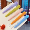 10pcs/Set New Women Girls Colorful Plastic Long Hairpins Wash Face Bangs Simple Hair Clips Barrettes Fashion Hair Accessories