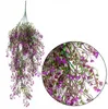 다채로운 인공 꽃 덩굴 실크 교수형 아이비 잎 식물 가정 정원 벽 장식 플라스틱 꽃 결혼식 Rre10671