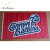 MiLB Kannapolis Cannon Ballers Drapeau 3 * 5ft (90cm * 150cm) Polyester Bannière décoration volant maison jardin Cadeaux de fête