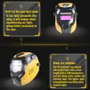 DIN4/9-13 Solar Power Automactic Darkening Welding Helmet Variable Light Cap