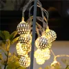 Strings Led Ball Light String Fairy Garland Lighting Golden Metal Batteries Home Festival Decoratie