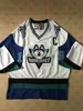 Quebec Nordiques 1995-1996 Pro Wolf 19 Joe Sakic 21 Peter Forsberg White Bule Hockey Jersey Stitched Dostosowane dowolne koszulki nazwy i numeru
