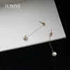 Серьги из жемчуга 14k Gold Tomye ED21026 Высококачественная роскошная простота длинной цепочки для женщин подарки ювелирных изделий