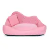 Luxushund Sofa Rosa grau Strass Haustier Bettbezug Matte Prinzessin Katzenmatten für kleine mittelwelpe Tierbettwäsche Yorkshire