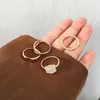 Gold farbe Kette Ring Set Für Frauen Mädchen Mode Unregelmäßigen Finger Dünne Ringe Geschenk 2021 Weibliche Schmuck Party