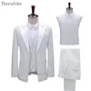 Thorndike 2021 nya män senaste design kostym blazers väst byxor skräddarsydda kostymer tuxedo för bröllopsfest gentleman t1101 x0909