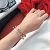 Lock Gold Bracelets Women Punk for gift luxurious Superior quality jewelry Leather belt Bracelet delivery Doubledec3950598