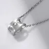 100 925 collane in argento sterling pendenti autentici con catena per donne gioielli di moda D0492366683