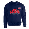 2024 Men Pullover Cotton Sweatshirt USA Basketball Sports Sports Hoodies Match Match Irving James James Dream Dream Team Jumper Long Manche Long Male O Cou