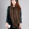 6st Pop Fashion Women Leopard Print Soft Shawl Muslin Scarf Wrap Long Balinese Yarn 2Colors