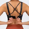 Lu Lu Lemens som kör sport Bra Yoga Gymkläder Kvinnor Buckle Justerbar Cross Beauty Back Garge Shock Proof Fitness Sport Underwear