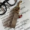 Keychain Lovely Tiny Cute Cherry Key Ring for Women Charm Bag Holder Ornament Pendant Accessories 2021 Chains