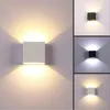 Lamp Covers Shades LED Square Wall Light Outdoor Waterdichte Veranda Tuin Indoor Slaapkamer Nachtkastje Decoratie Aluminium Verlichting