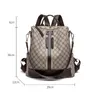 Backpack Style Women Women Luxury Vintage Pack Pack Bag Big Capacate Brand Design Anti-roubo para menina com impressão de cartas