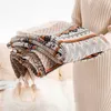 2021 Knitted Jacquard Bohemian style blanket Handmade Pendant Shawl blanket acrylic nap decorative sofa blanket 9 color