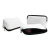 10pcs Cosmetic Bags Sublimation DIY White Blank Neoprene Waterproof Large Capacity Makeup Bag