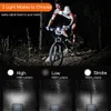 Solar Charging Bicycle Light 3 Modes LED Road Mountain Bike Front Waterproof Bell USB Rechargeable Headlight Car