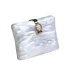 ショルダーバッグ楕円形パールホワイトヌードファッション樹脂アクリルボックスクラッチ財布袋ハンドバッグ女性イブニングパーティーガールトラベルレディ