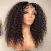 Kinky Curly Short Bob Black Color Lace Front Pärlor Naturlig hårlinje För Kvinnor Med Baby Hårvärme Reissistant Daily Wear